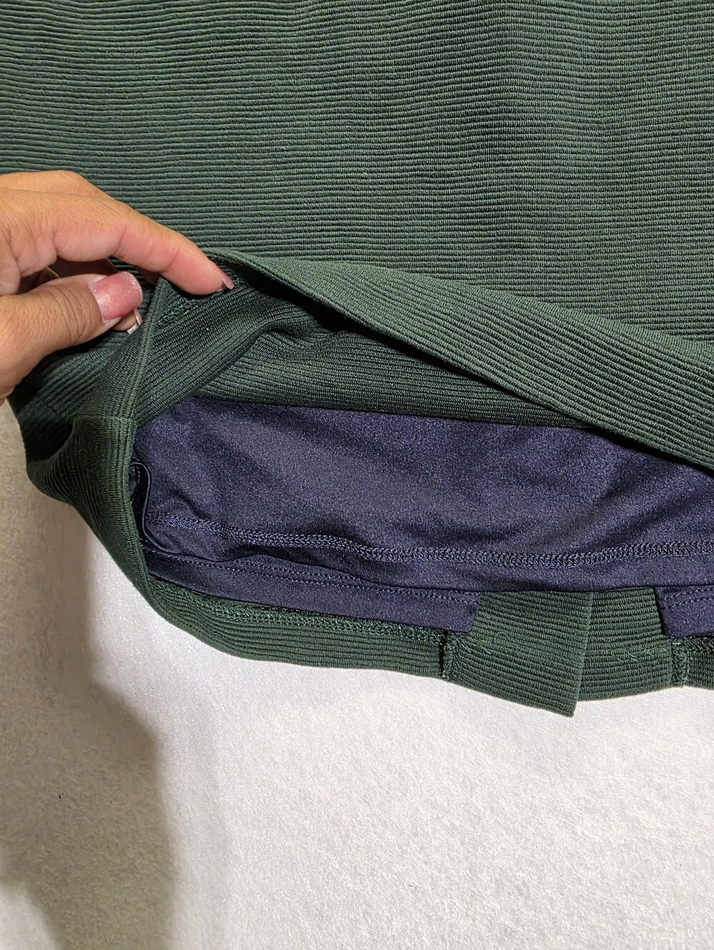 BODEN DARK GREEN TEXTURED PONTE MIDI SHEATH DRESS SZ US 4R - Picture 6 of 13